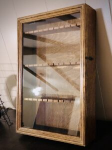 Custom-built spoon display case